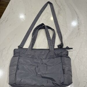 BAGSMART Tote Bag for Women, Lightweight Puffy Standard, Dark Grey